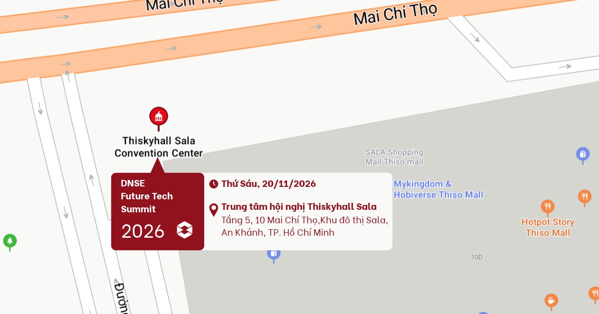 Bản đồ Trung tâm hội nghị Thiskyhall Sala, Tầng 5, 10 Mai Chí Thọ, Khu đô thị Sala, An Khánh, TP. Hồ Chí Minh